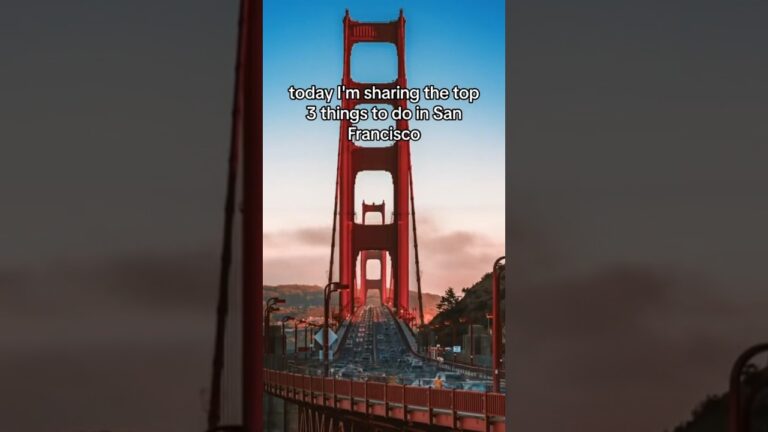 Top 3 best things to do in San Francisco, California | #travelguide #sanfrancisco